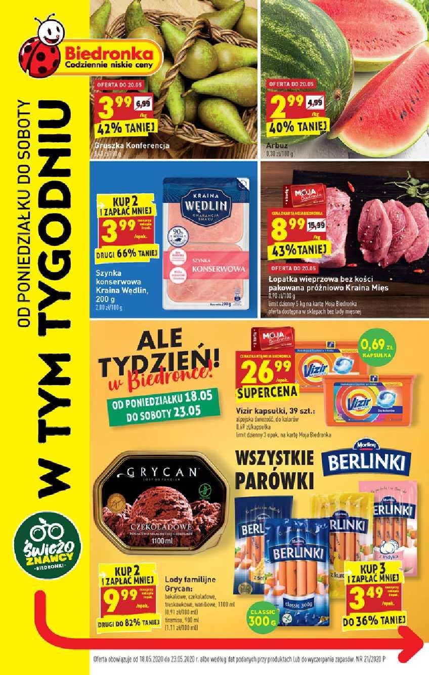 Gazetka promocyjna Biedronka str. 1