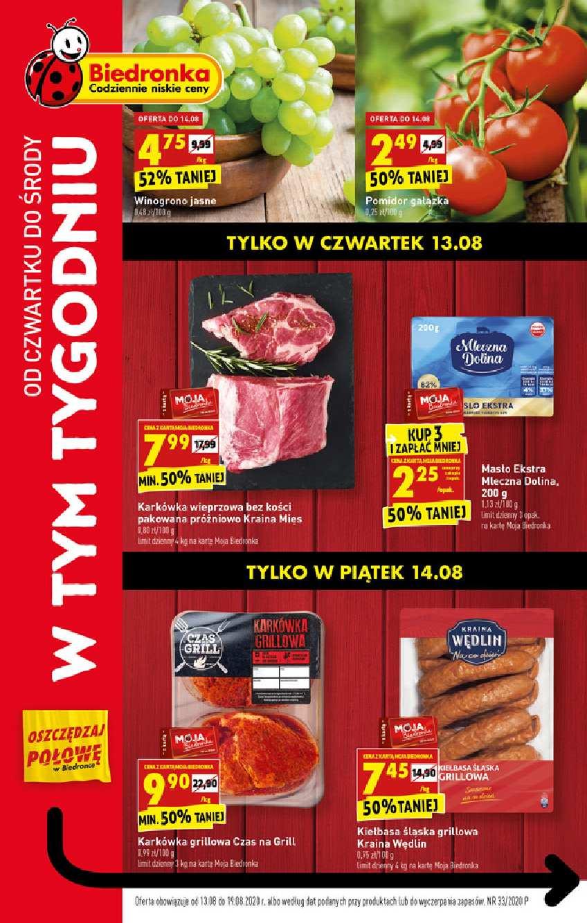 Gazetka promocyjna Biedronka str. 1