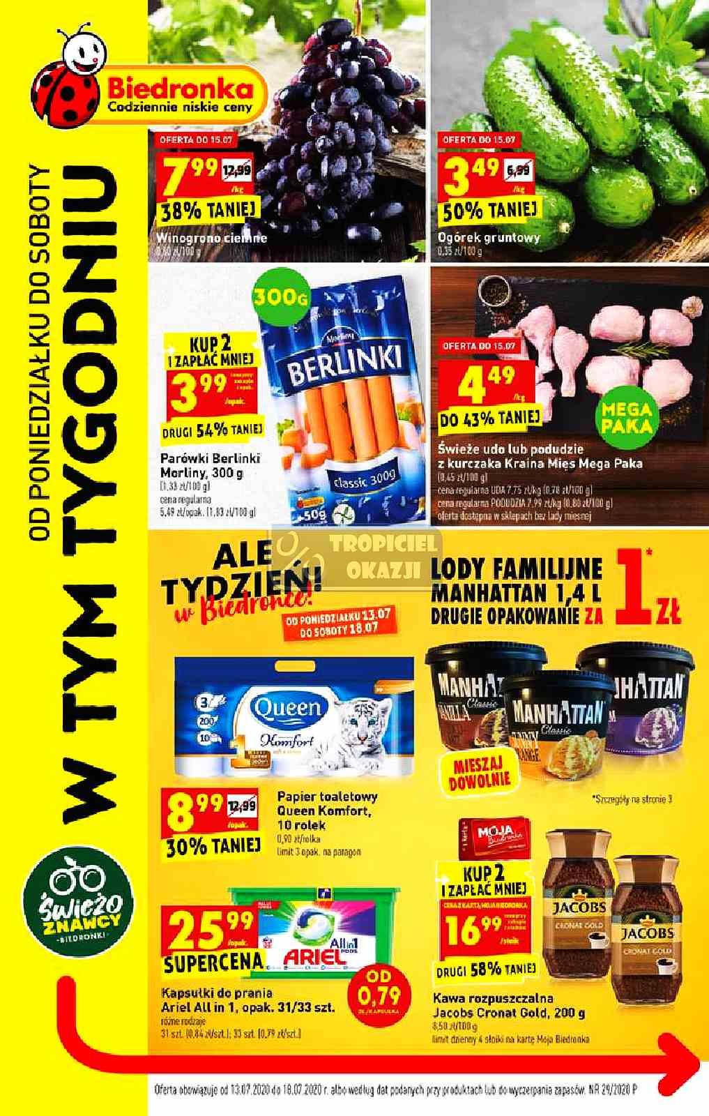 Gazetka promocyjna Biedronka str. 1