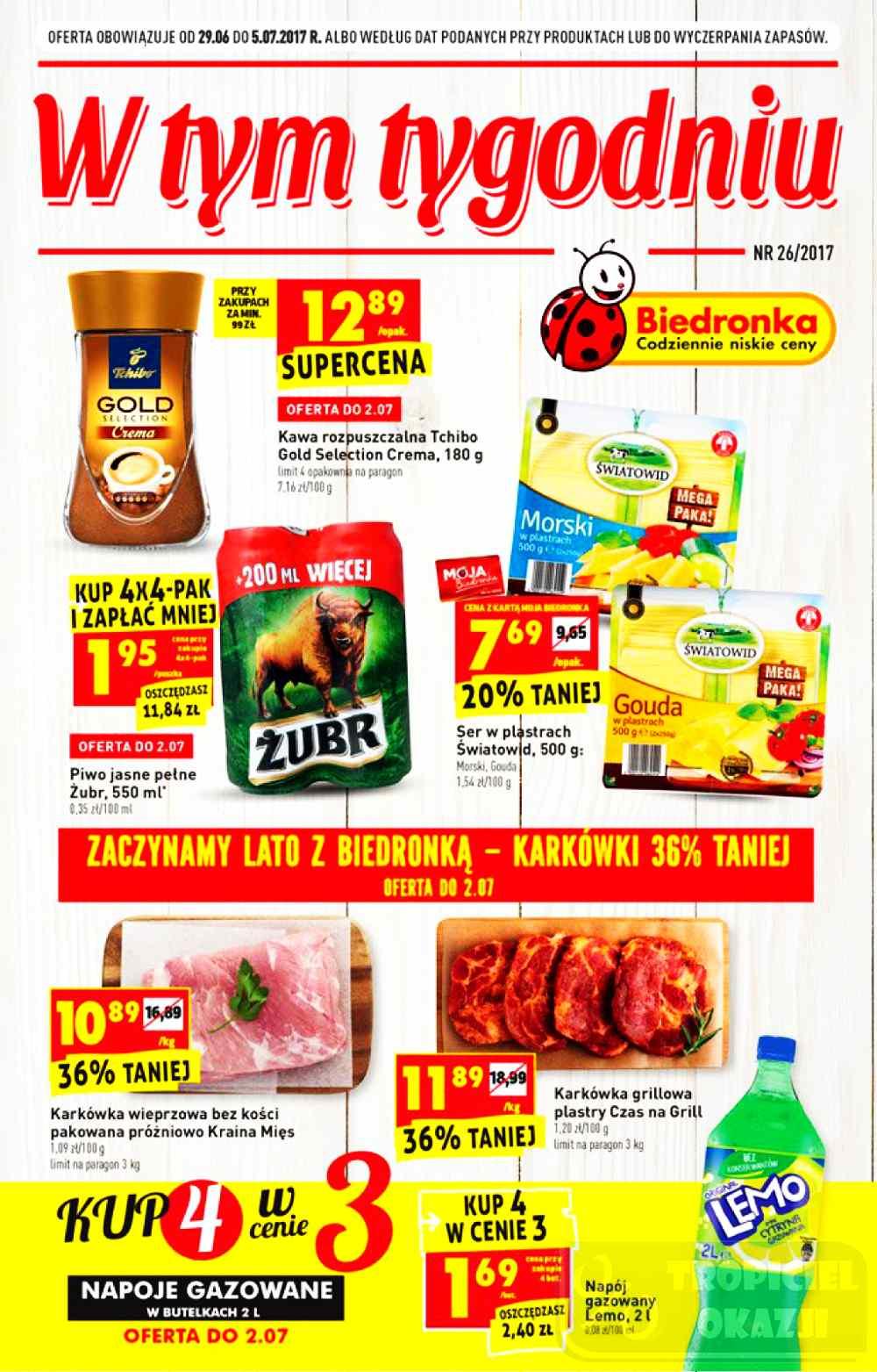 Gazetka promocyjna Biedronka str. 1