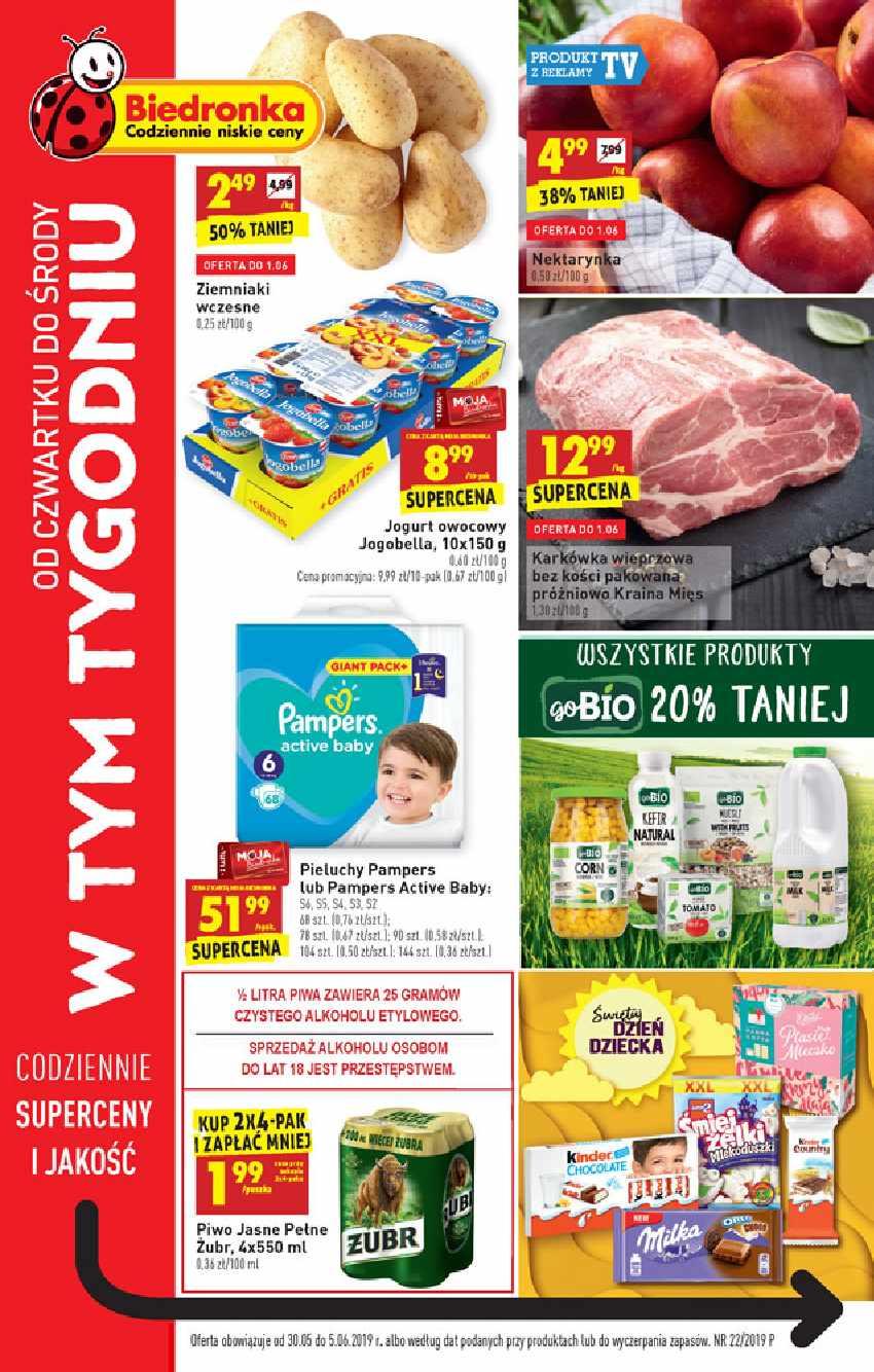 Gazetka promocyjna Biedronka str. 1