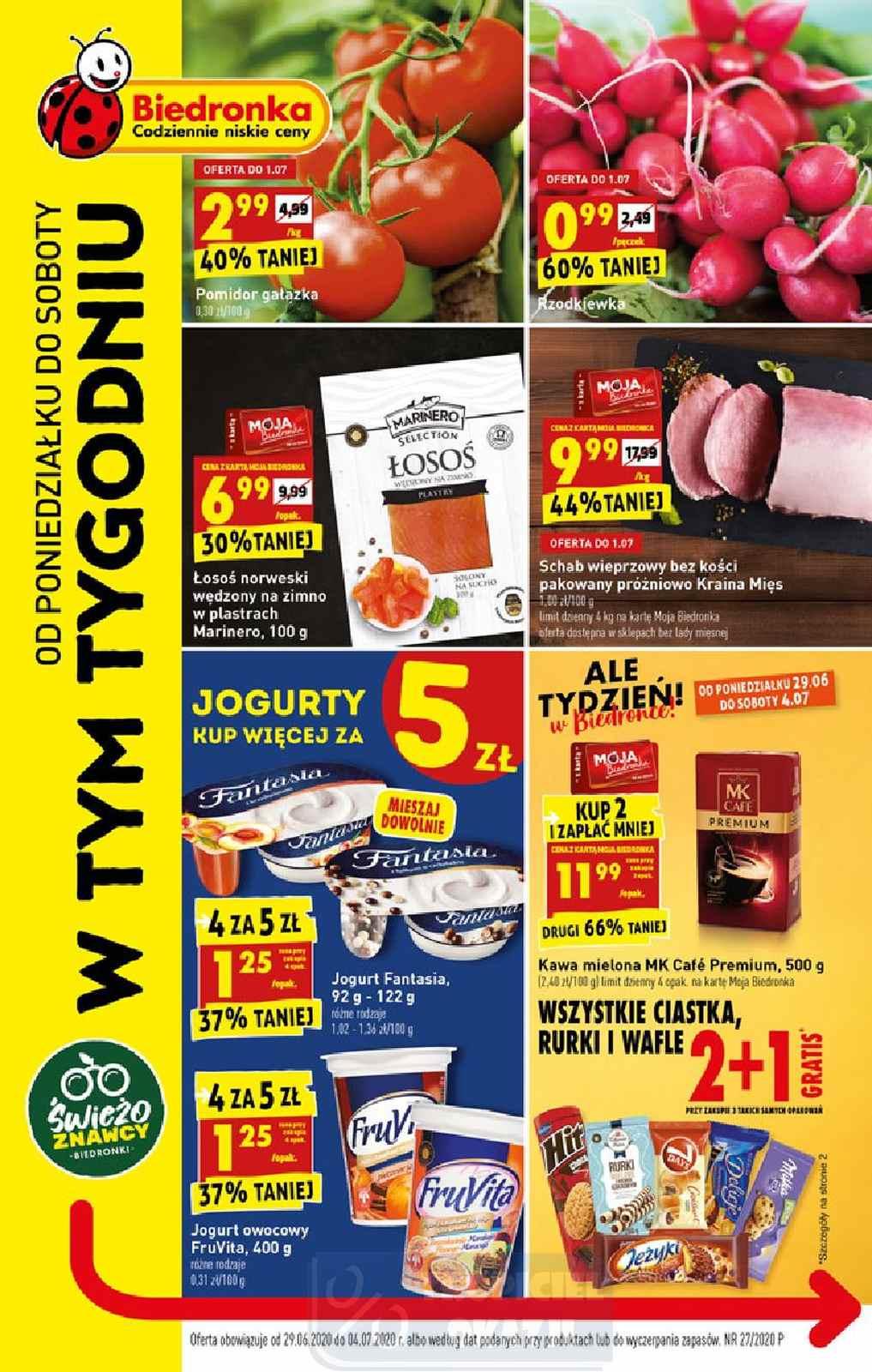 Gazetka promocyjna Biedronka str. 1