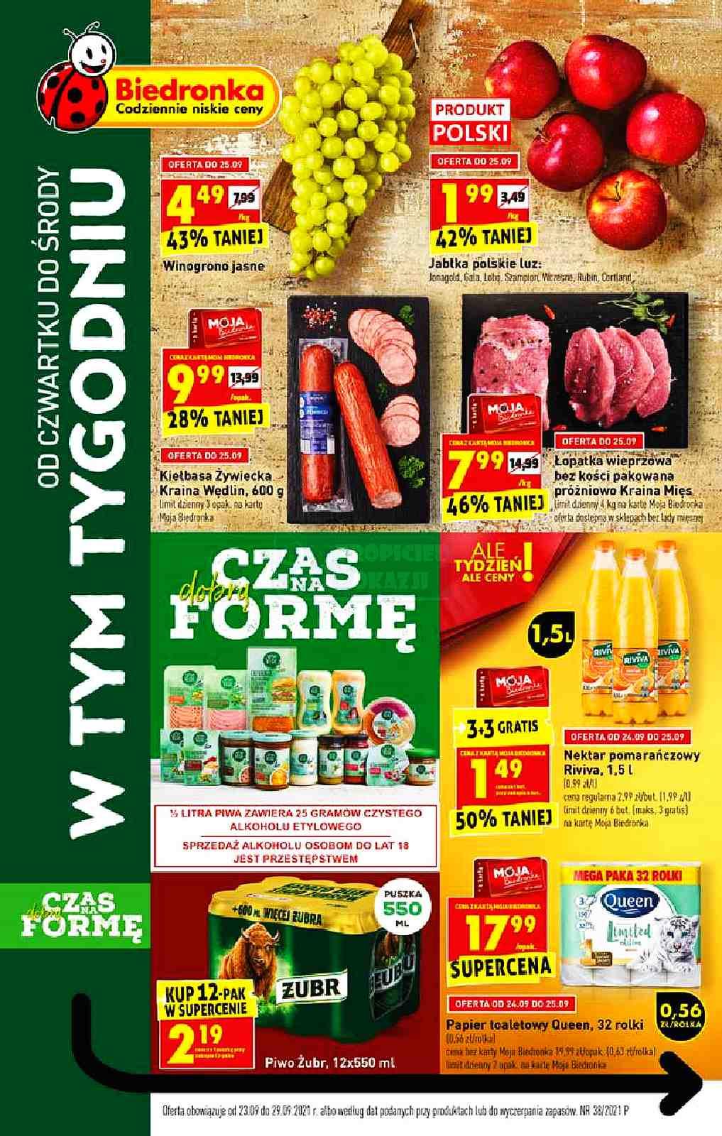 Gazetka promocyjna Biedronka str. 1