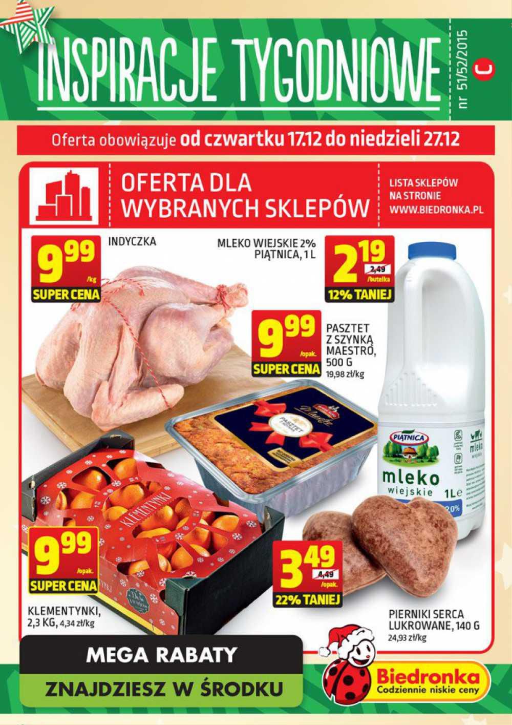 Gazetka promocyjna Biedronka str. 1