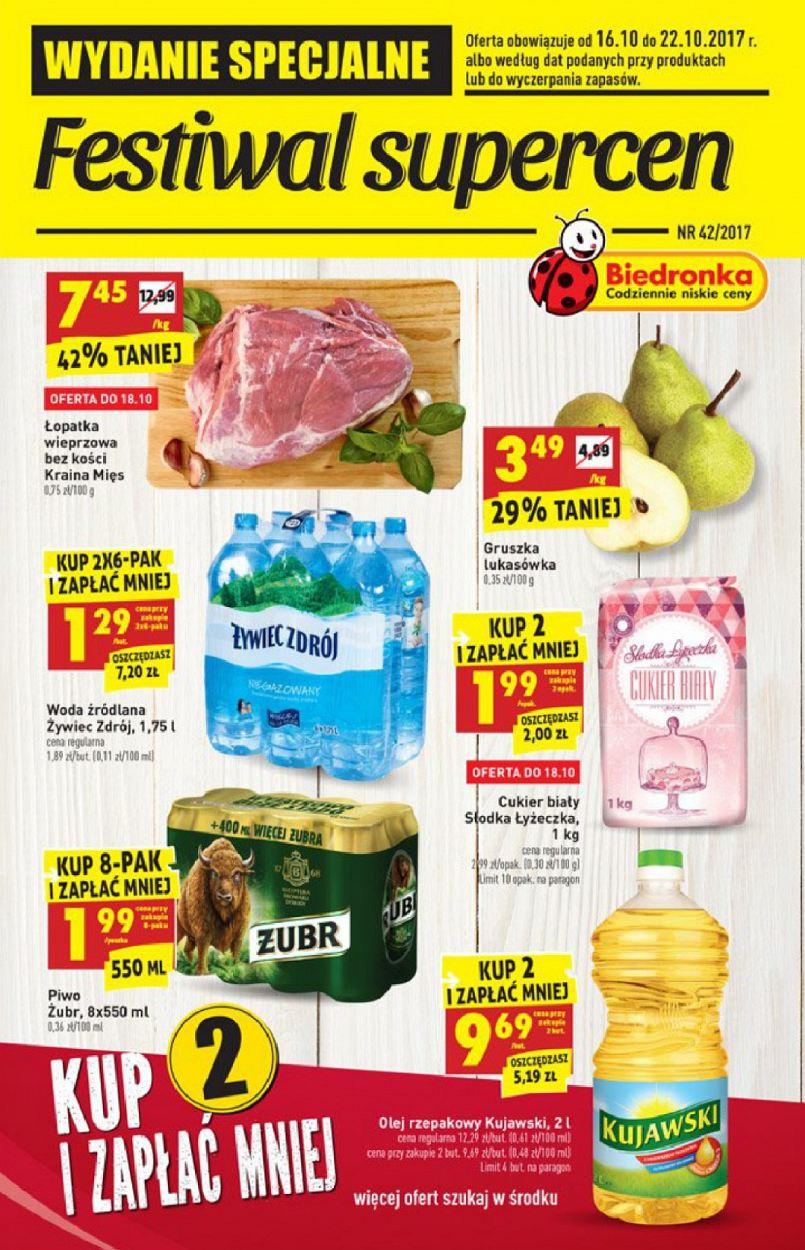 Gazetka promocyjna Biedronka str. 1