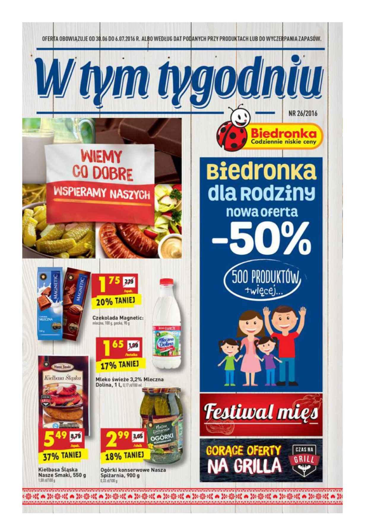 Gazetka promocyjna Biedronka str. 1