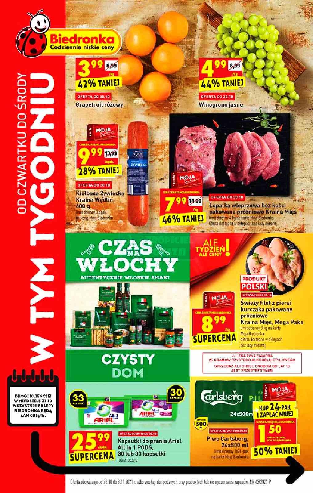 Gazetka promocyjna Biedronka str. 1