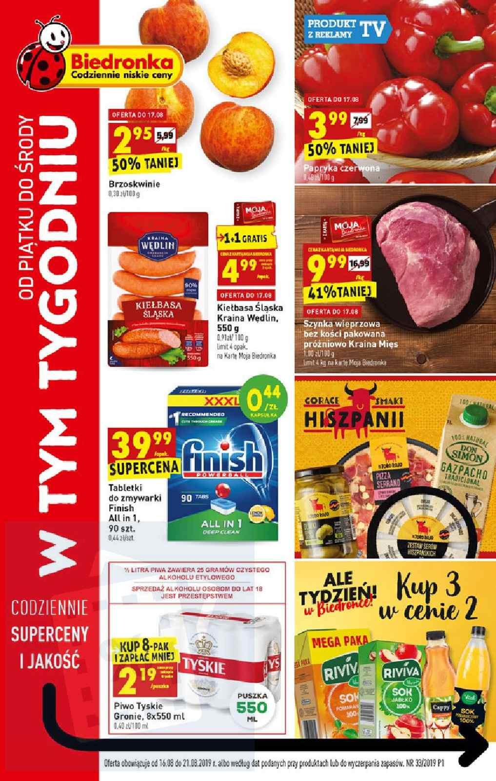 Gazetka promocyjna Biedronka str. 1