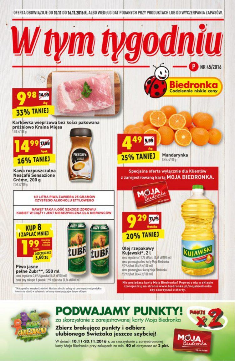 Gazetka promocyjna Biedronka str. 1