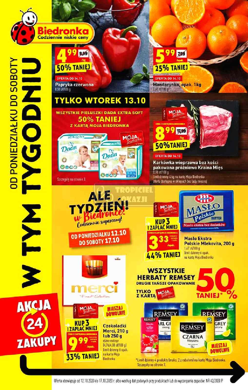 Gazetka promocyjna Biedronka str. 1