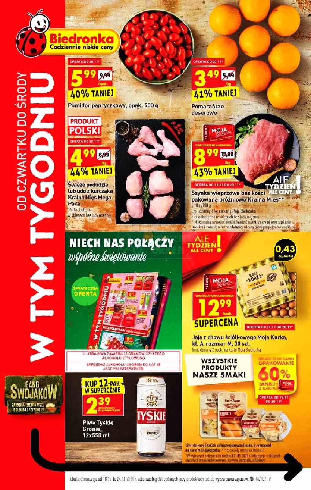 Gazetka promocyjna Biedronka str. 1