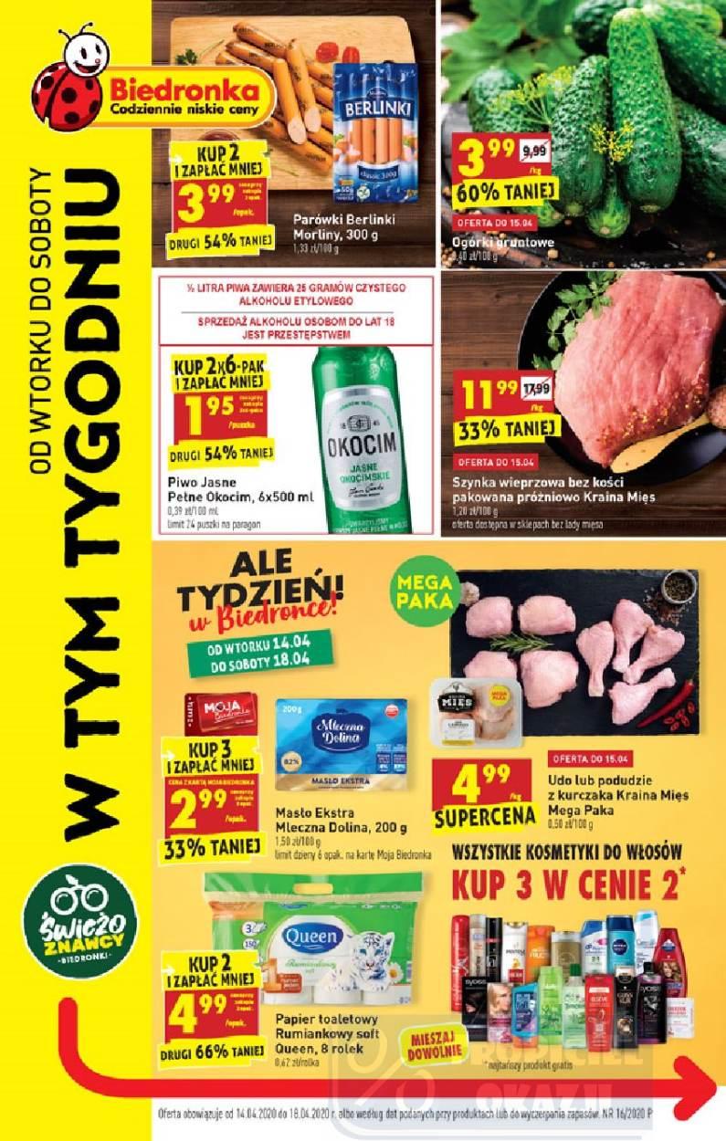 Gazetka promocyjna Biedronka str. 1