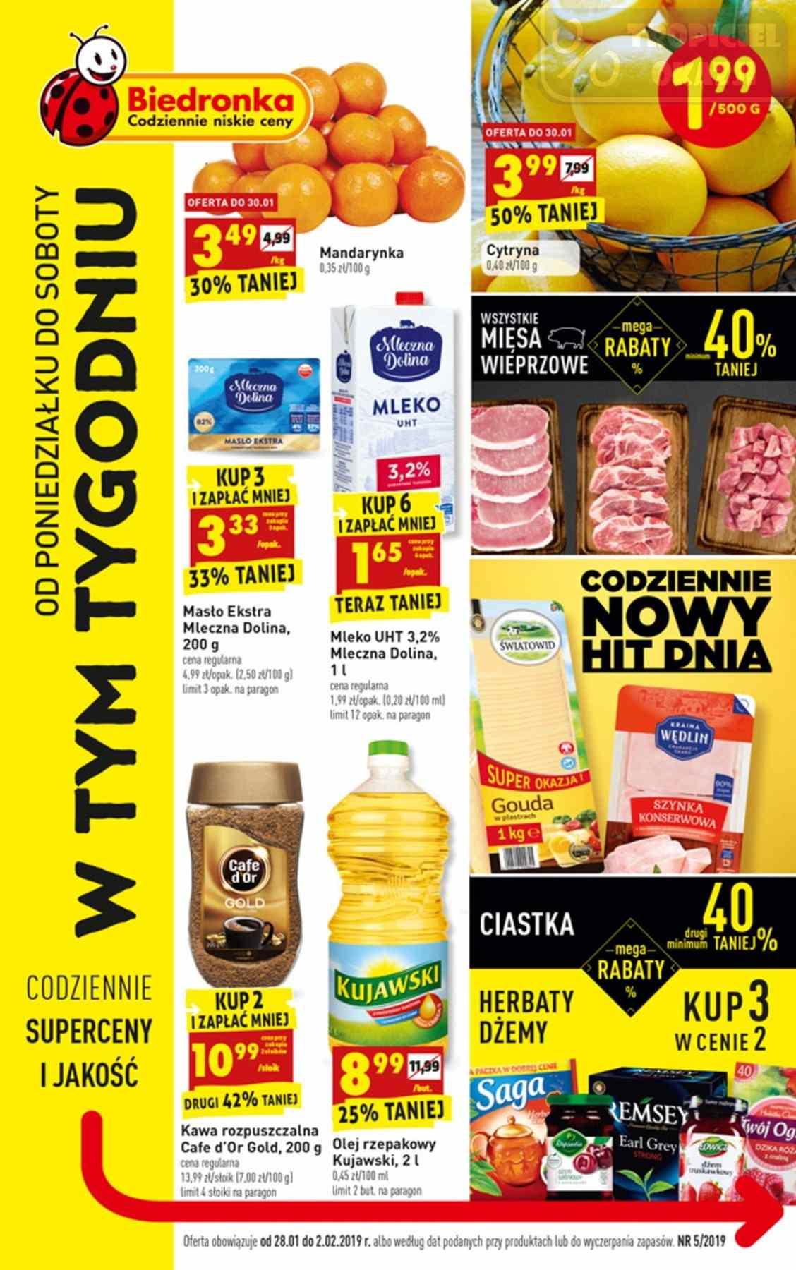 Gazetka promocyjna Biedronka str. 1