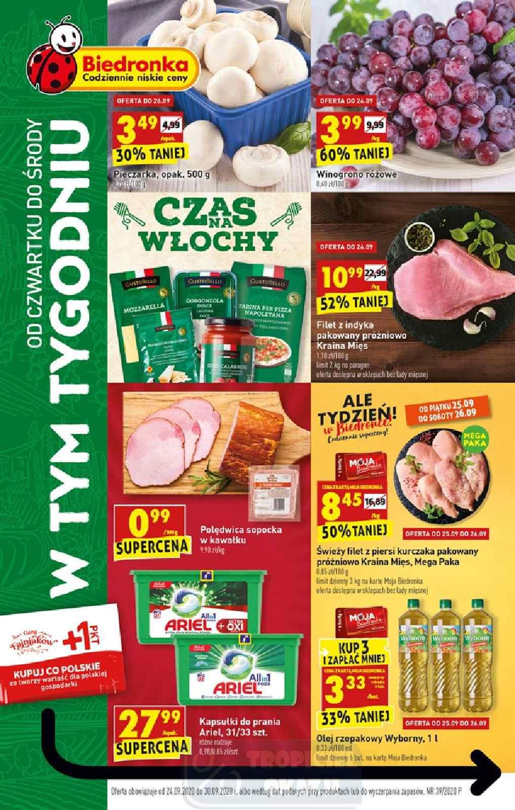 Gazetka promocyjna Biedronka str. 1