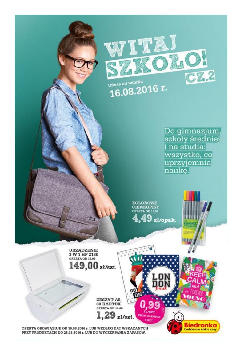 Gazetka promocyjna Biedronka str. 1