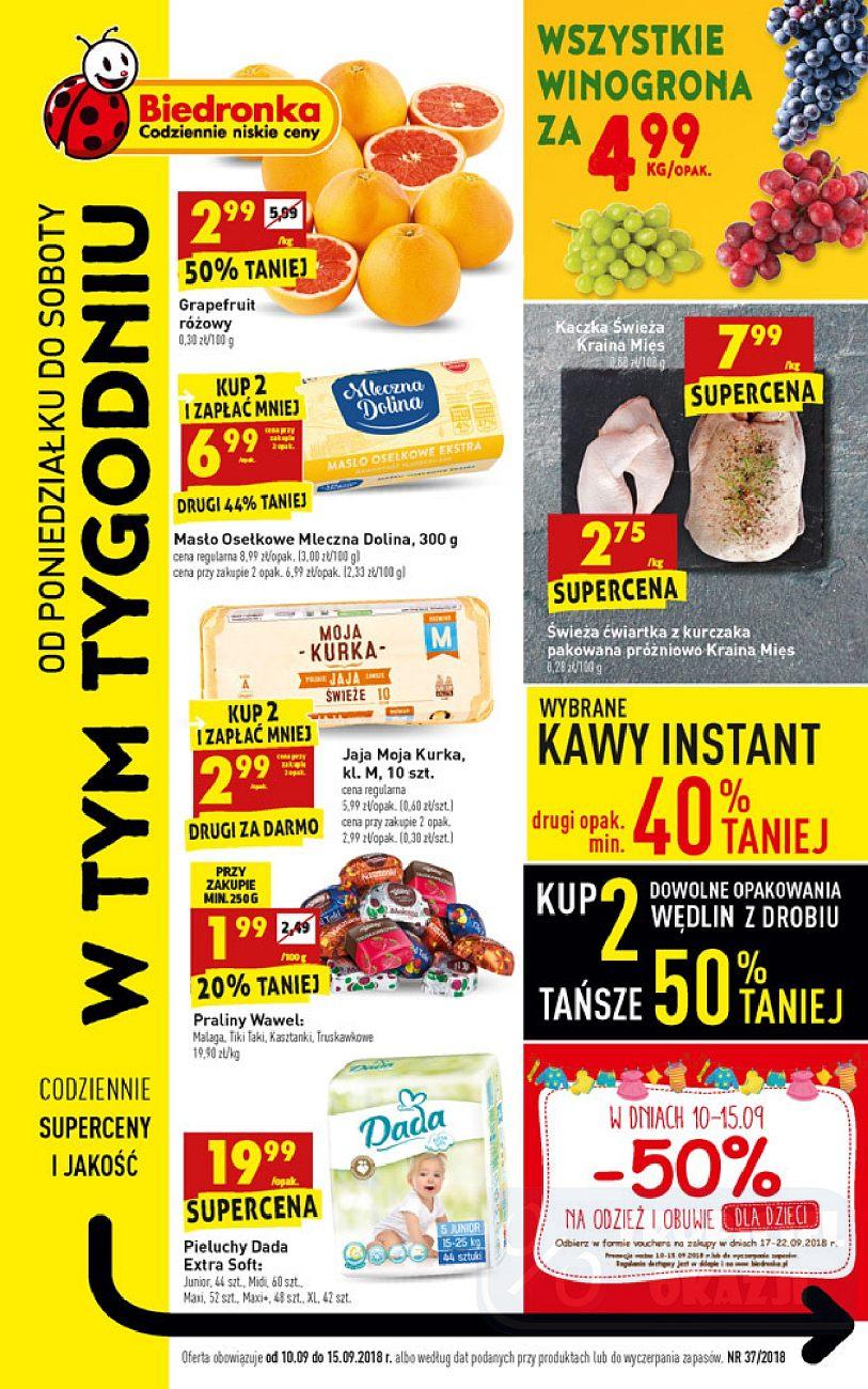 Gazetka promocyjna Biedronka str. 1