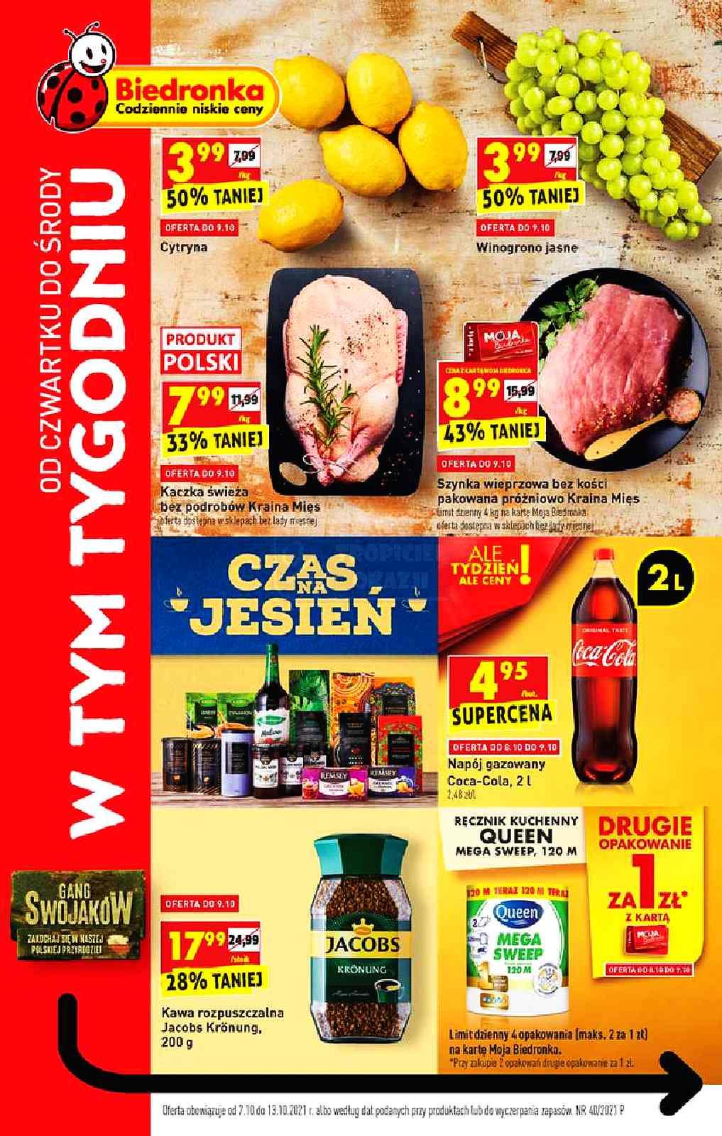 Gazetka promocyjna Biedronka str. 1