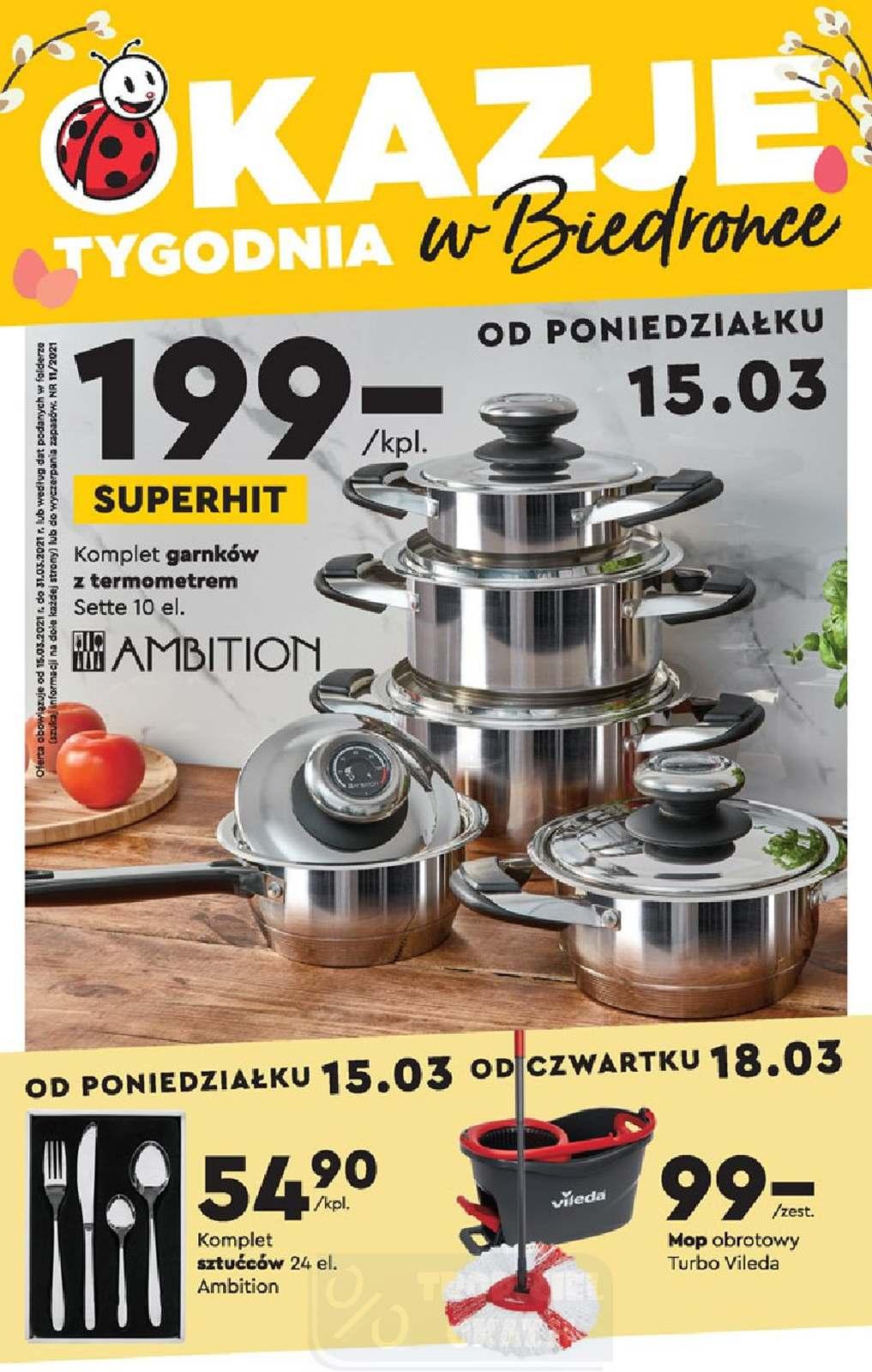 Gazetka promocyjna Biedronka str. 1