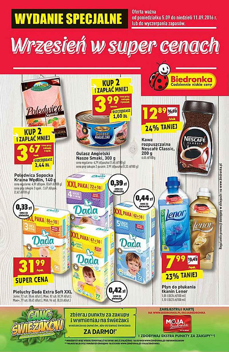 Gazetka promocyjna Biedronka str. 1