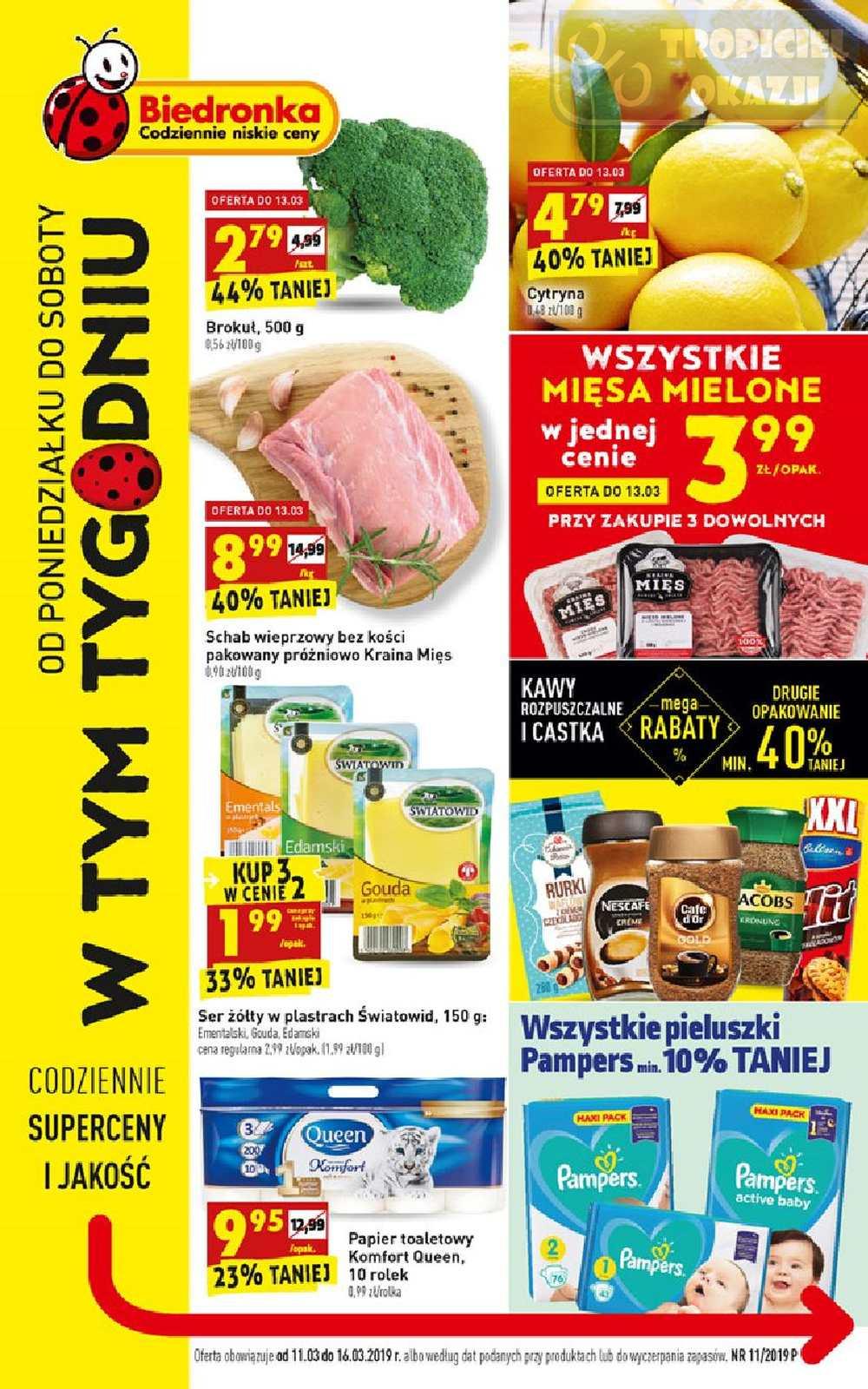 Gazetka promocyjna Biedronka str. 1