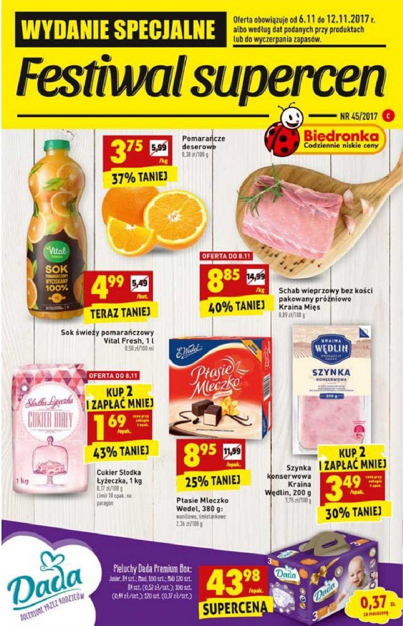 Gazetka promocyjna Biedronka str. 1