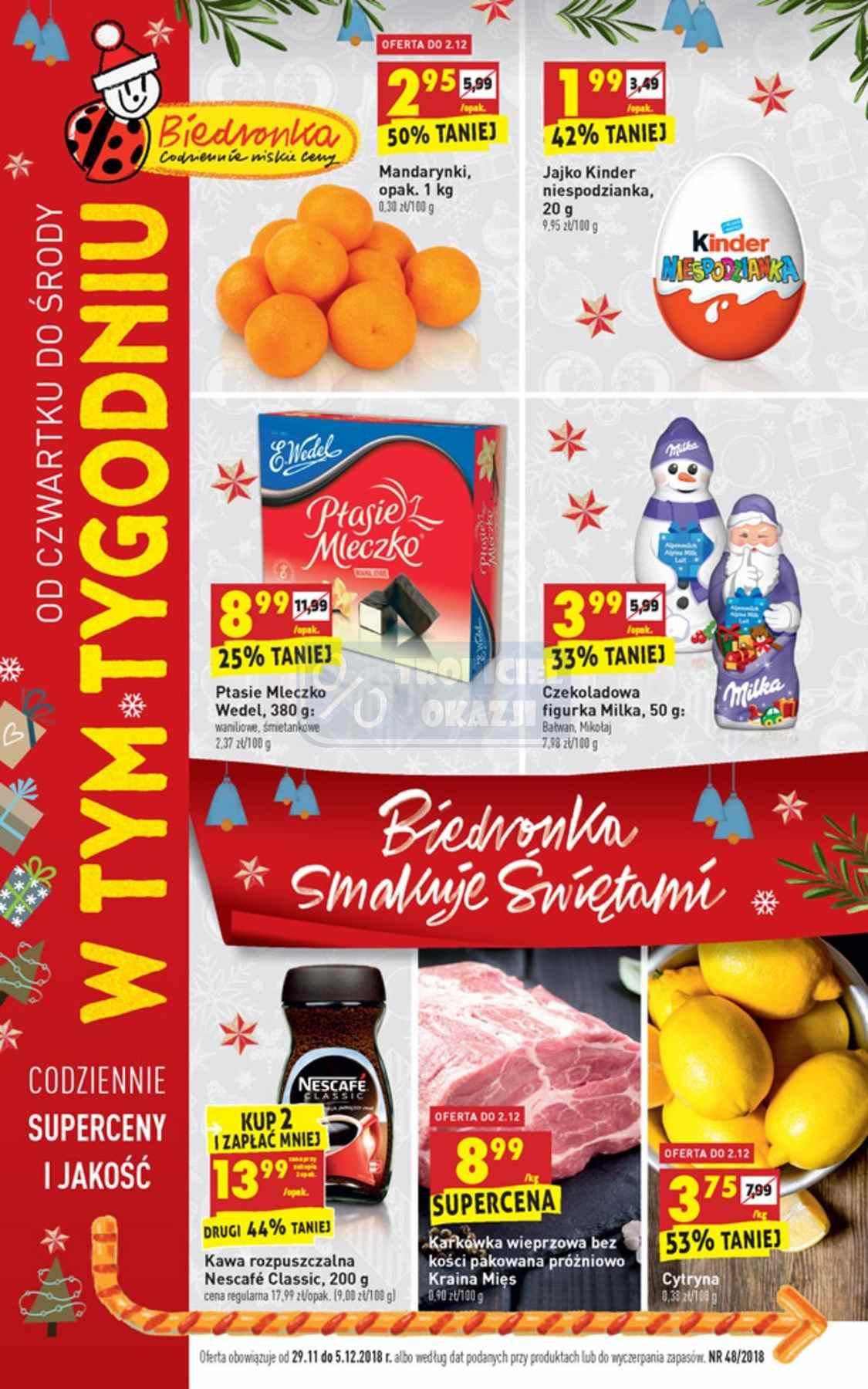 Gazetka promocyjna Biedronka str. 1