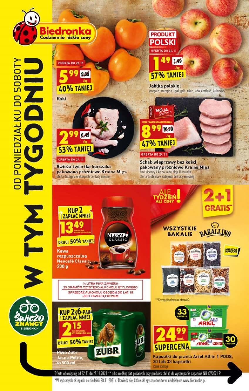 Gazetka promocyjna Biedronka str. 1
