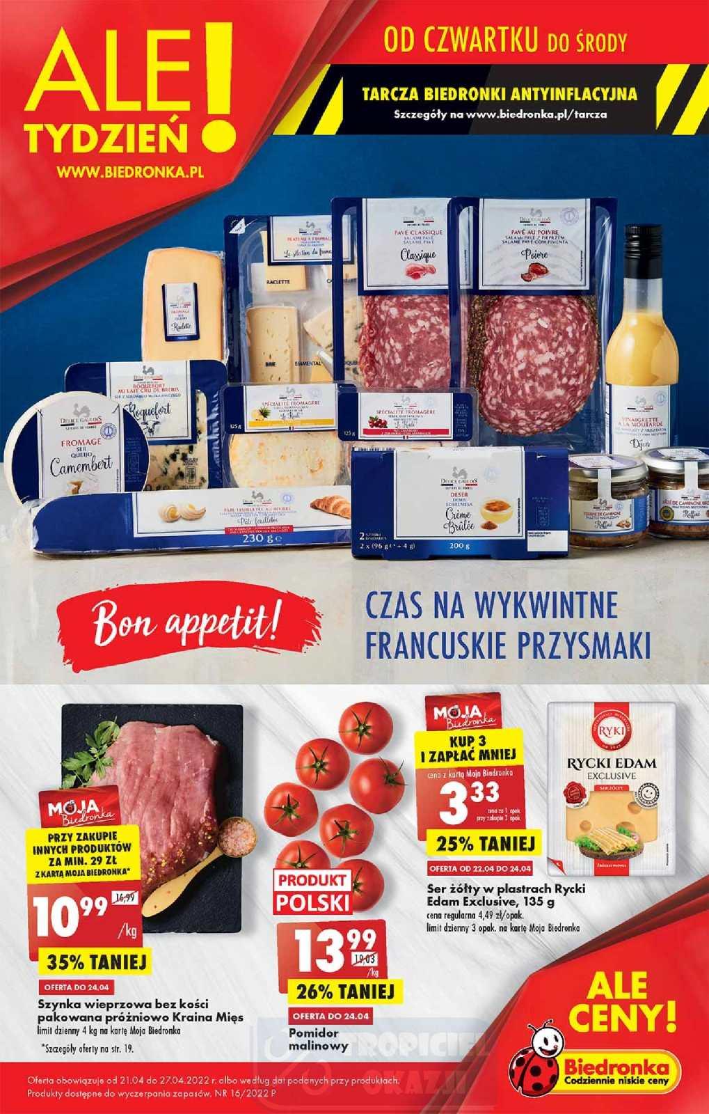Gazetka promocyjna Biedronka str. 1