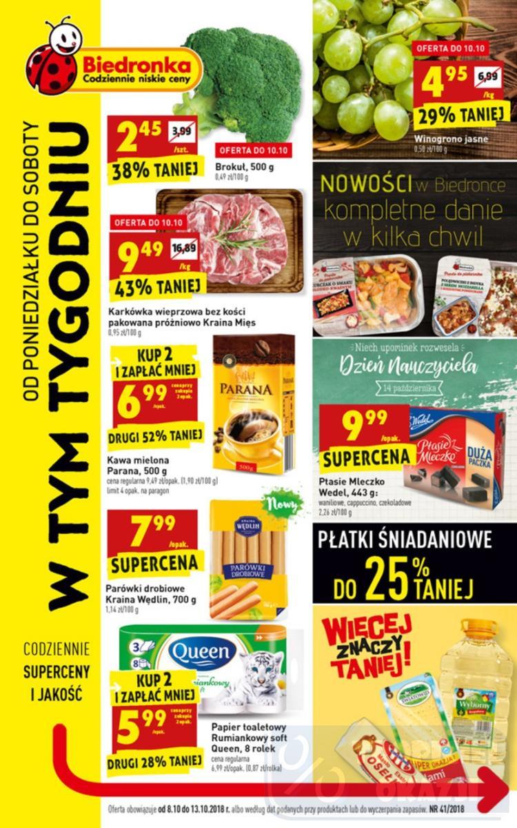 Gazetka promocyjna Biedronka str. 1