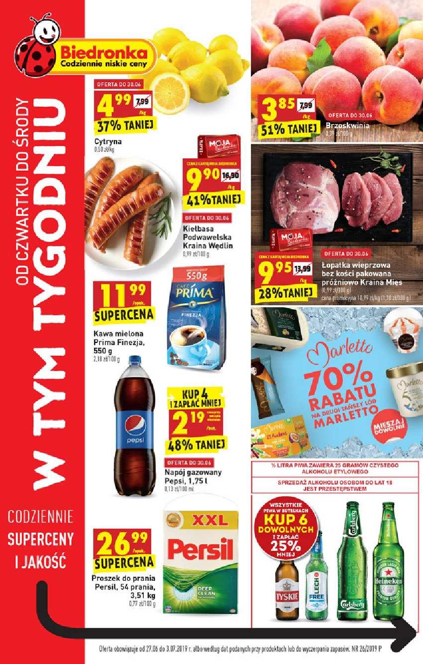 Gazetka promocyjna Biedronka str. 1
