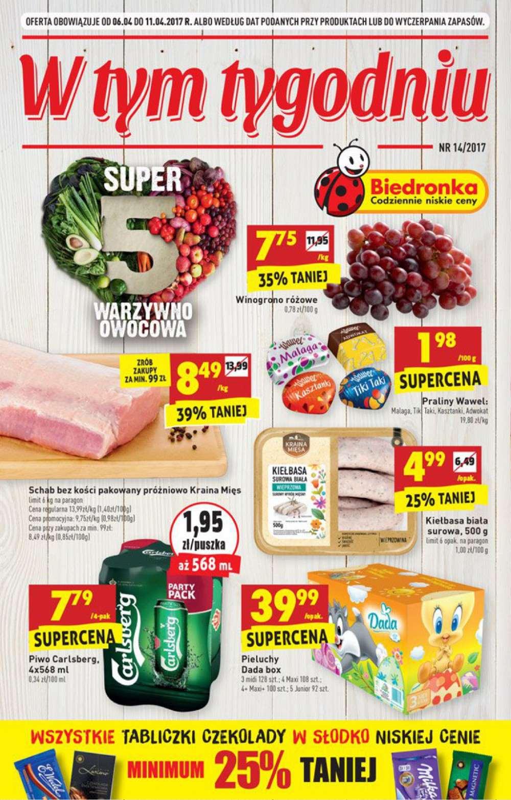 Gazetka promocyjna Biedronka str. 1