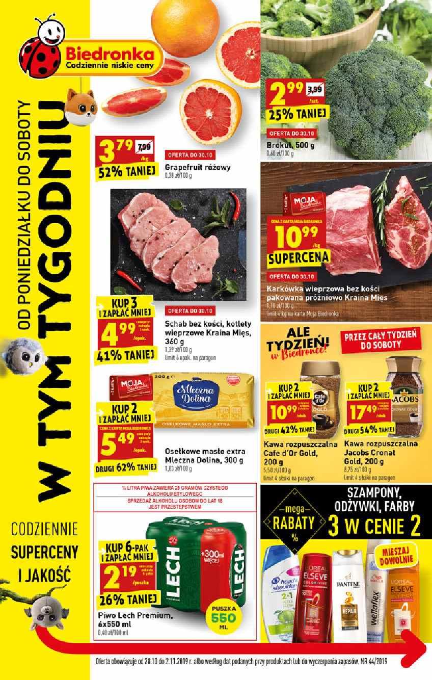 Gazetka promocyjna Biedronka str. 1