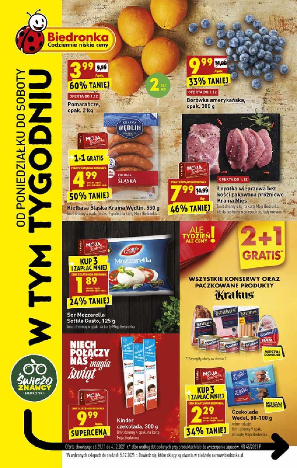 Gazetka promocyjna Biedronka str. 1