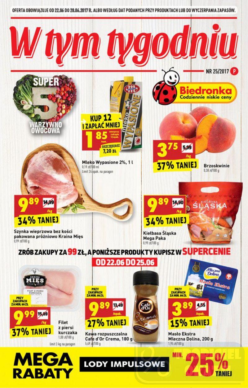Gazetka promocyjna Biedronka str. 1
