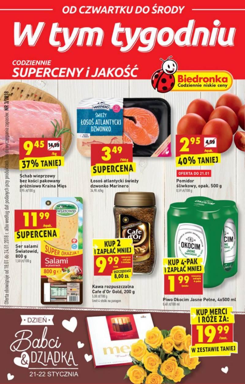 Gazetka promocyjna Biedronka str. 1