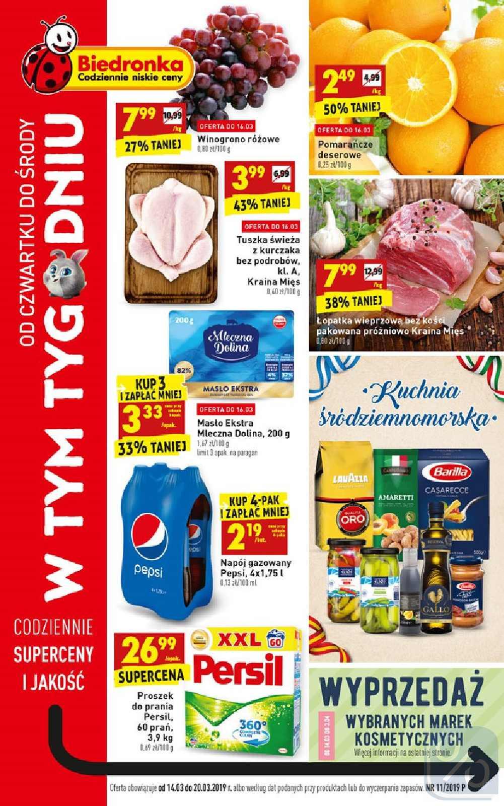 Gazetka promocyjna Biedronka str. 1