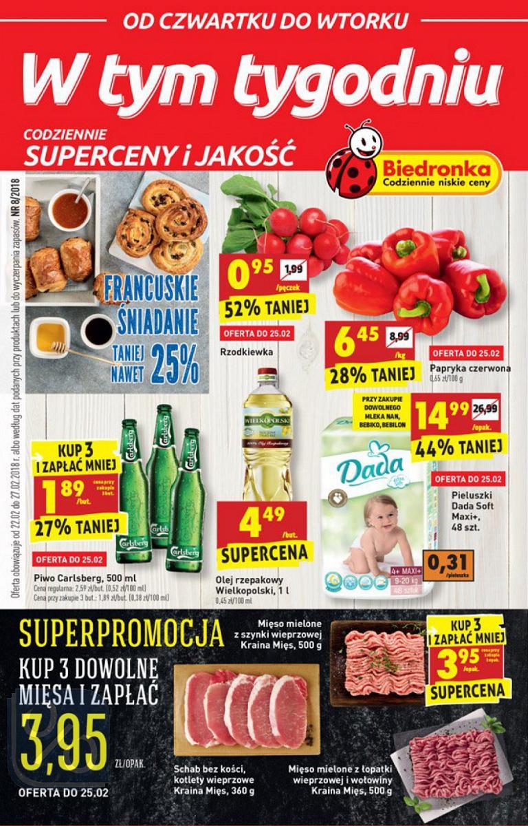 Gazetka promocyjna Biedronka str. 1