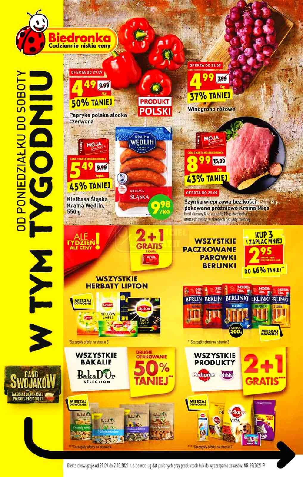 Gazetka promocyjna Biedronka str. 1