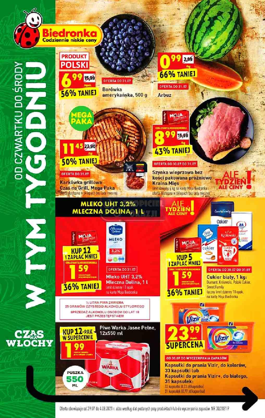 Gazetka promocyjna Biedronka str. 1