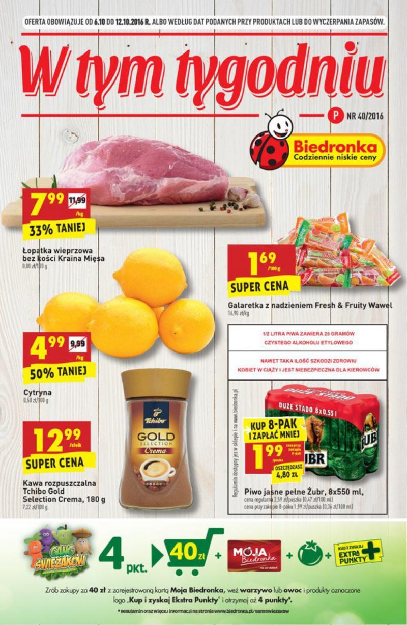 Gazetka promocyjna Biedronka str. 1