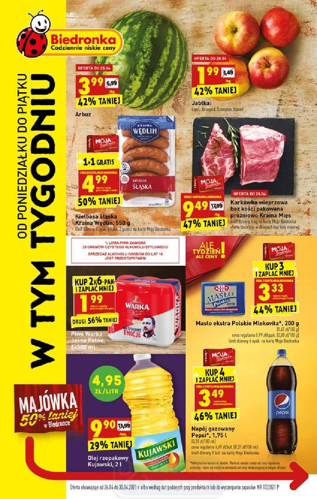 Gazetka promocyjna Biedronka str. 1