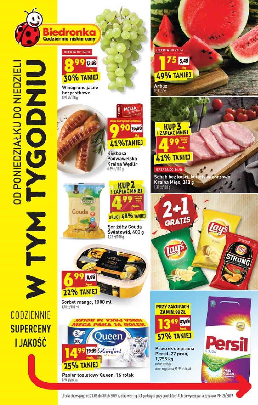 Gazetka promocyjna Biedronka str. 1