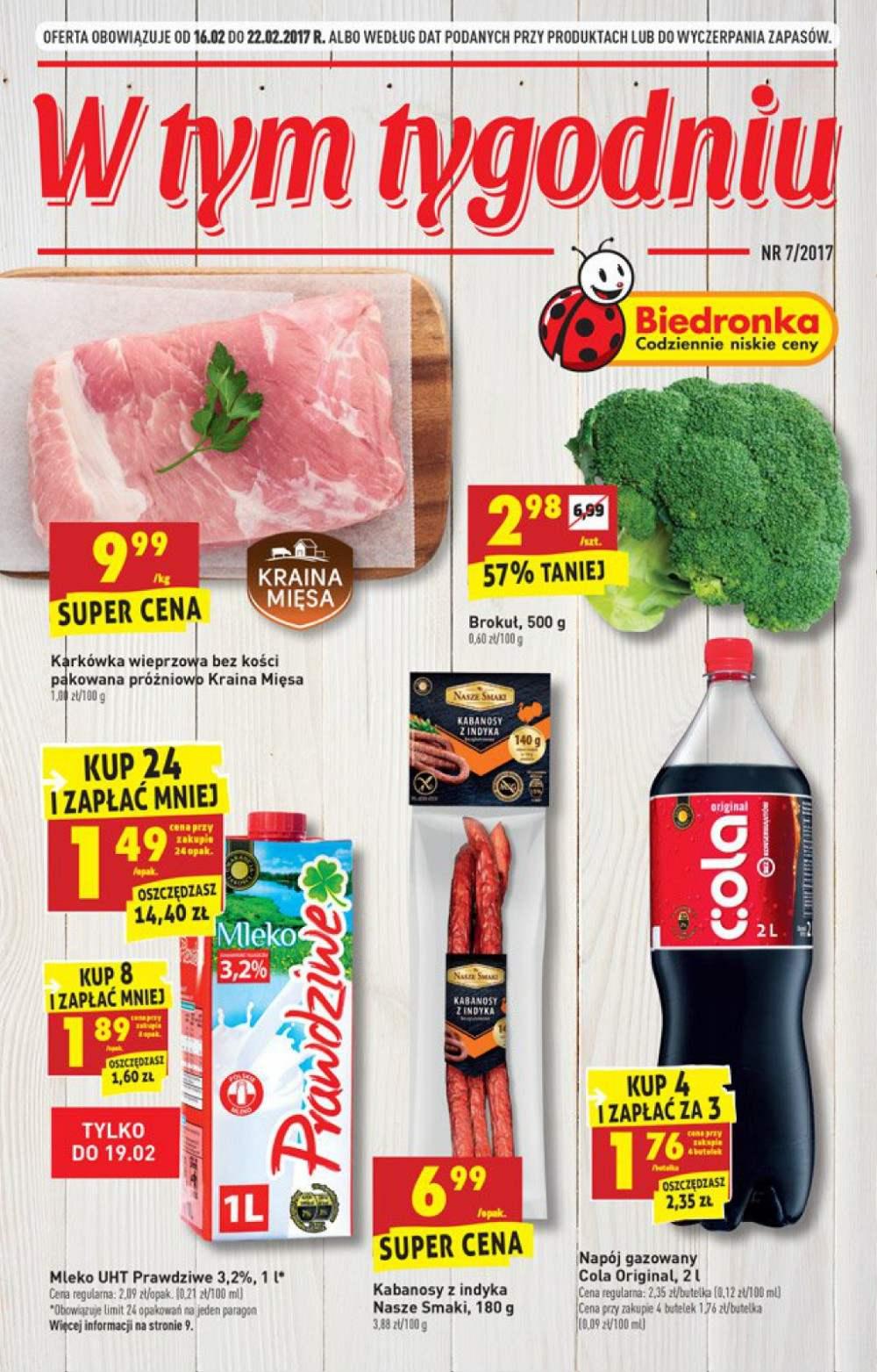 Gazetka promocyjna Biedronka str. 1