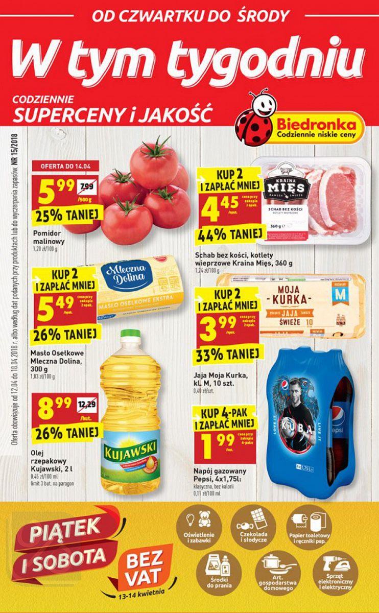 Gazetka promocyjna Biedronka str. 1