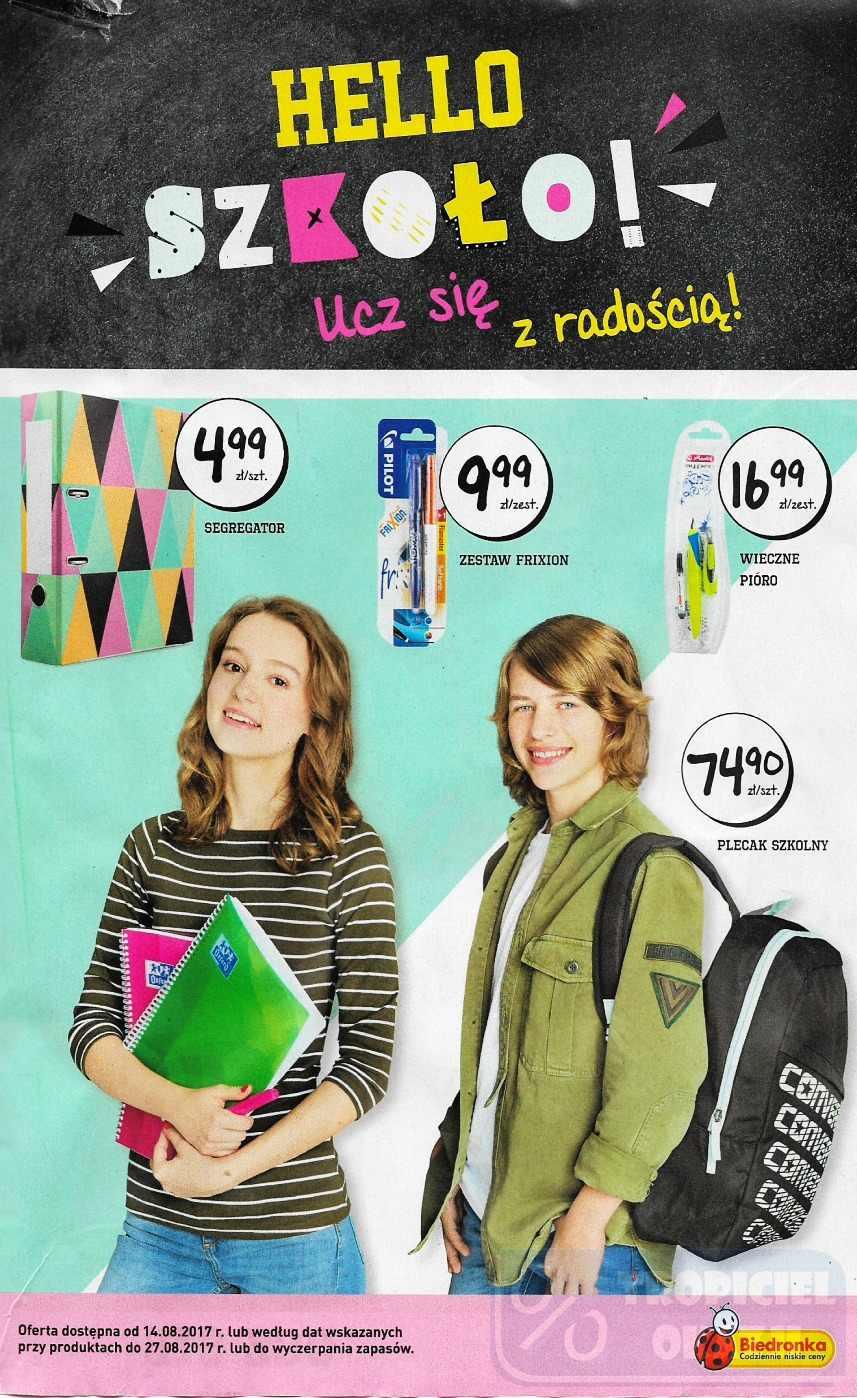 Gazetka promocyjna Biedronka str. 1