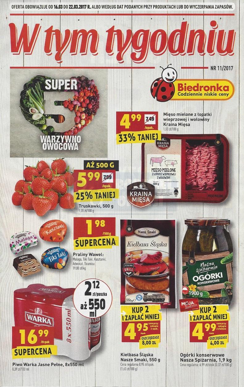 Gazetka promocyjna Biedronka str. 1