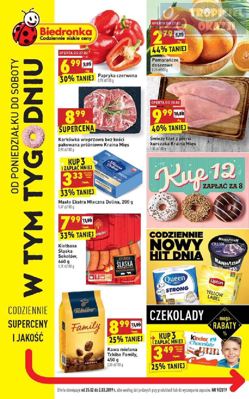 Gazetka promocyjna Biedronka str. 1