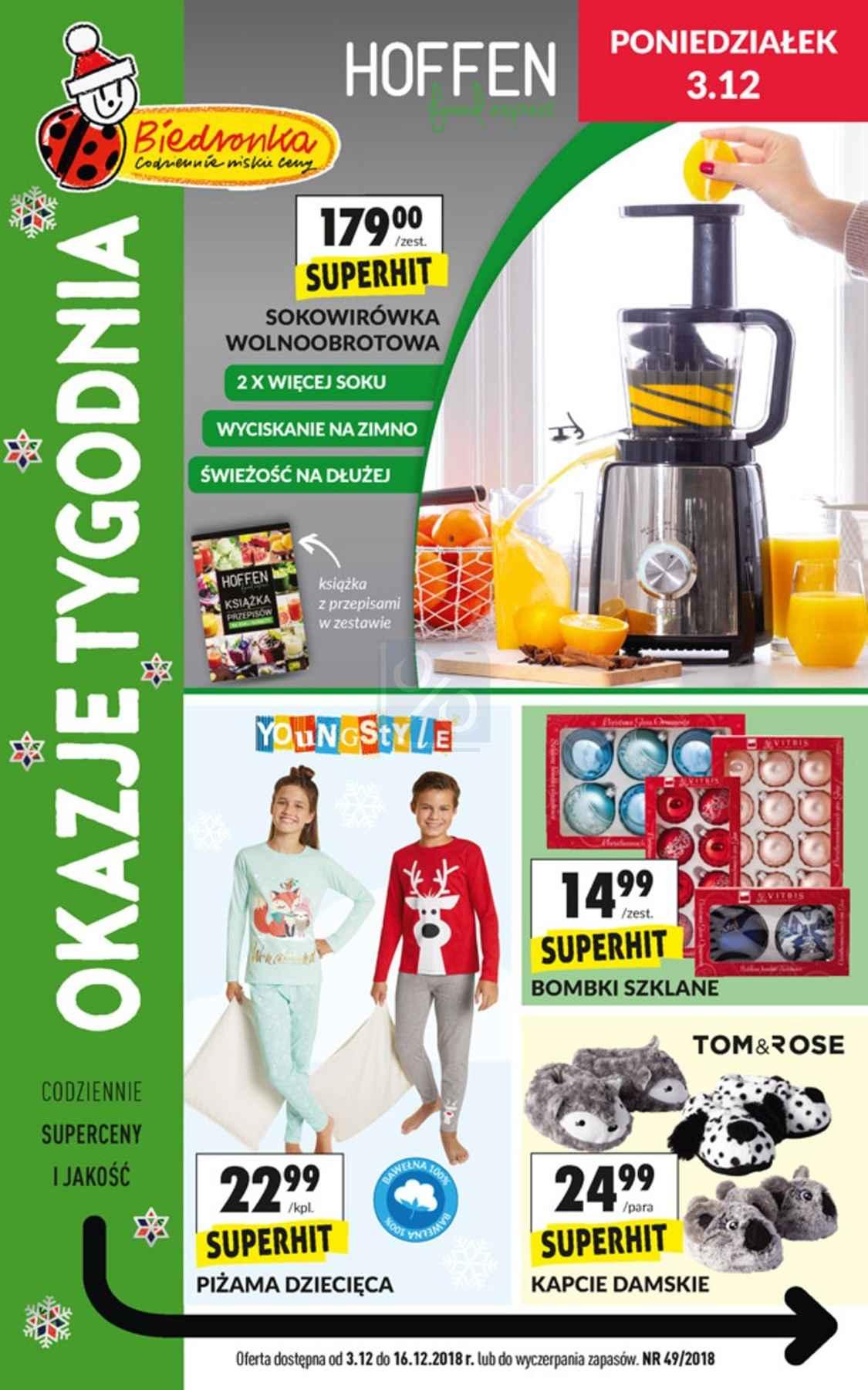 Gazetka promocyjna Biedronka str. 1