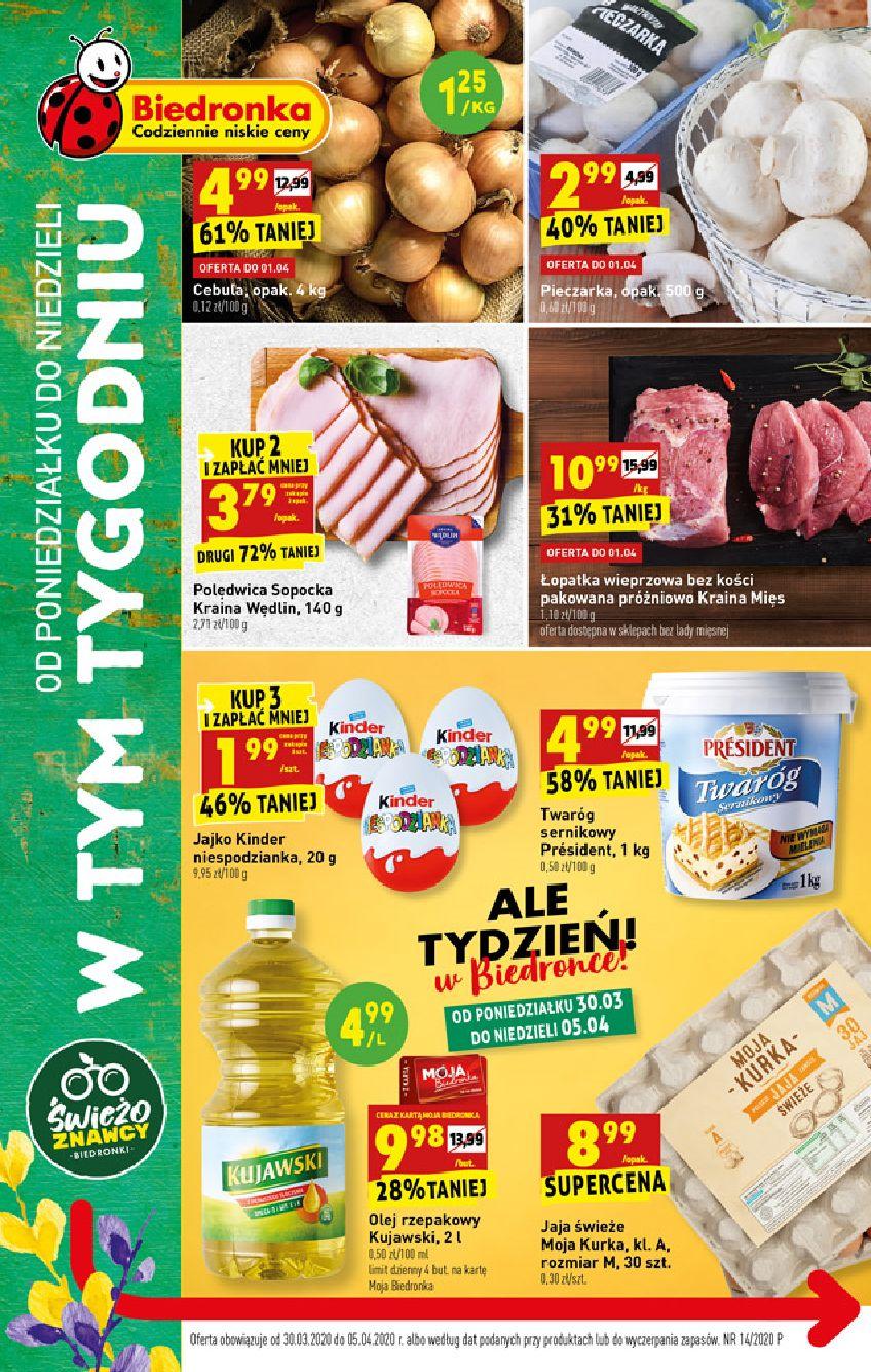 Gazetka promocyjna Biedronka str. 1
