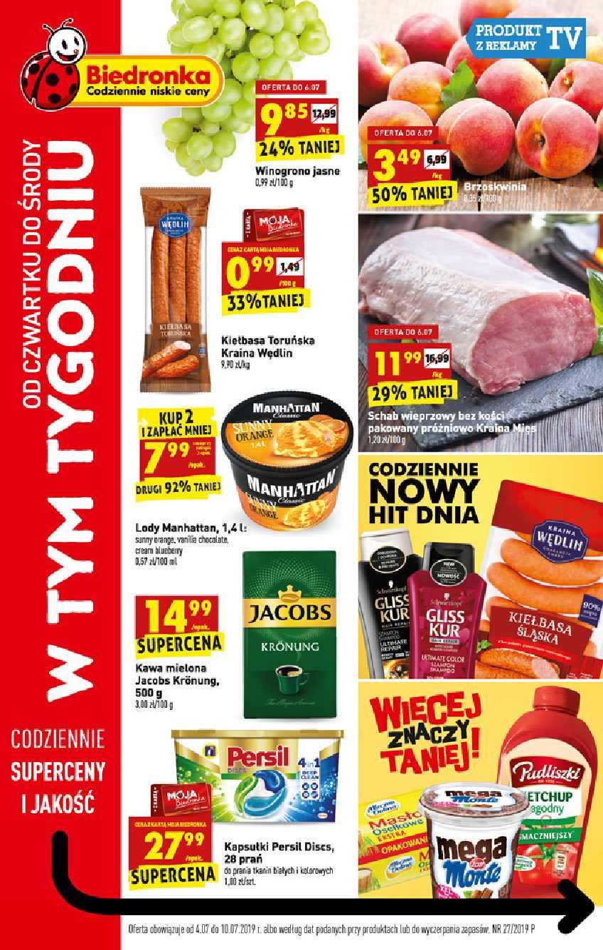 Gazetka promocyjna Biedronka str. 1